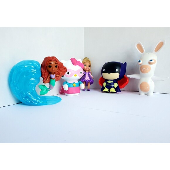 MCDonald's Superhero Hello Kitty Rabbids Little Mermaid  DC Batgirl Rapunzel - Picture 2 of 2